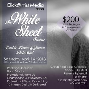 the white sheet session event flyer